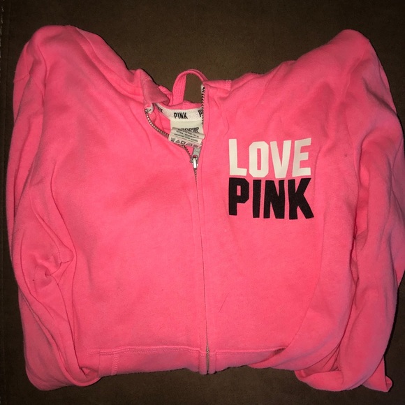 PINK VS zip sweat shirt - Picture 1 of 2